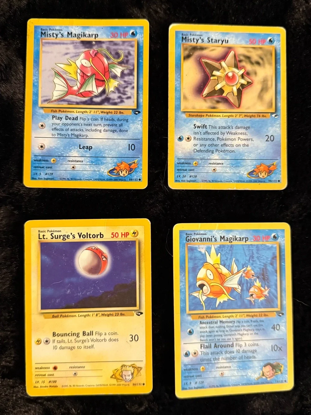 Lot of 12 Pokémon Gym Challenge Cards